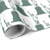 New York Wrapping Paper Statue of Liberty Paper Cadeaupapier (Rol Hoek)
