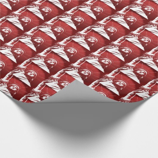 New York Wrapping Paper Statue of Liberty Paper Cadeaupapier (Hoek)