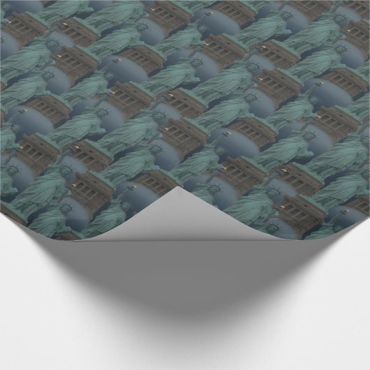 New York Wrapping Paper Statue of Liberty Paper Cadeaupapier (Hoek)