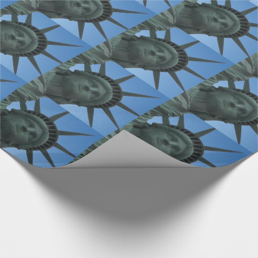 New York Wrapping Paper Statue of Liberty Paper Cadeaupapier (Hoek)