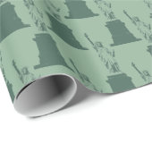 New York Wrapping Paper Statue of Liberty Paper Cadeaupapier (Rol Hoek)