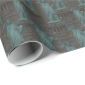 New York Wrapping Paper Statue of Liberty Paper Cadeaupapier (Rol Hoek)