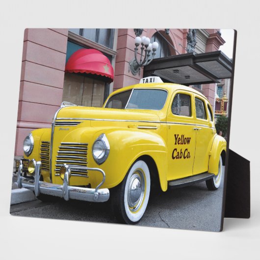 New York Yellow  Cab Fotoplaat (Zijkant)
