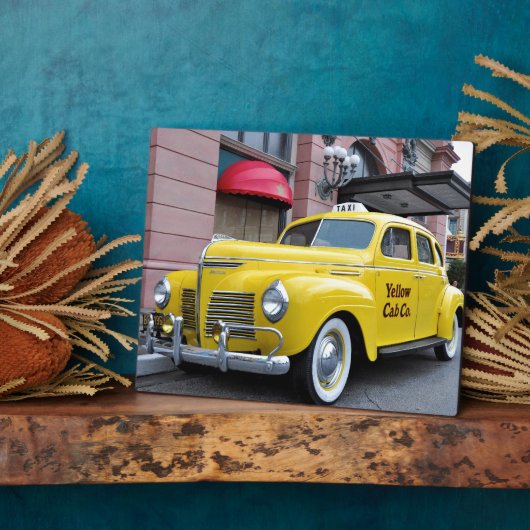 New York Yellow  Cab Fotoplaat (Zijkant)