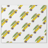 New York Yellow Cab Taxi-kerstboom Cadeaupapier (Vlak)
