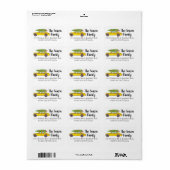 New York Yellow Cab Taxi-kerstboom Etiket (Full Sheet)