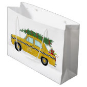 New York Yellow Cab Taxi-kerstboom Groot Cadeauzakje (Voorkant Gekanteld)