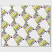 New York Yellow Cab Taxi-kerstcadeaus Cadeaupapier (Vlak)