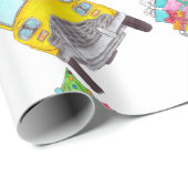 New York Yellow Cab Taxi-kerstcadeaus Cadeaupapier (Rol Hoek)