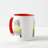 New York Yellow Cab Taxi-kerstcadeaus Mok (Voorkant links)