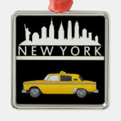 New York Yellow Taxi Cab - Ornament (Voorkant)