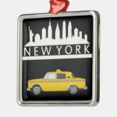 New York Yellow Taxi Cab - Ornament (Links)