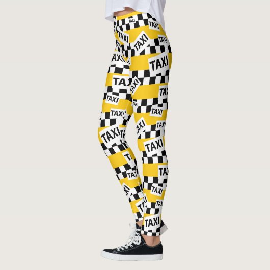 New York Yellow Taxi Cab Pattern Leggings (Links)