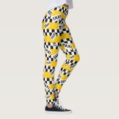New York Yellow Taxi Cab Pattern Leggings (Rechts)
