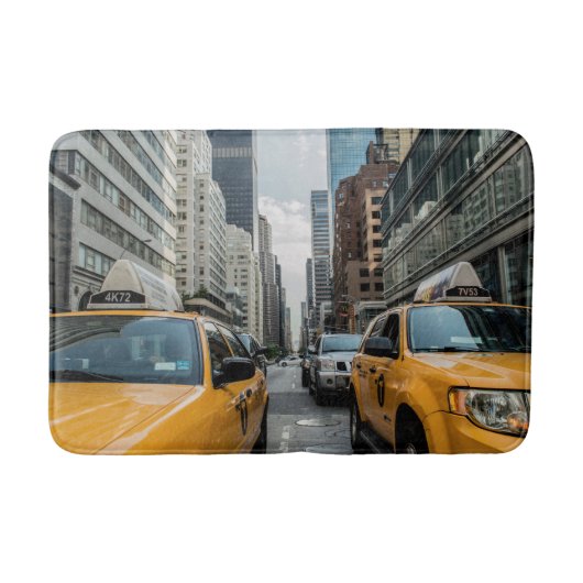 New York Yellow Taxi Cabs Badmat (Voorkant)