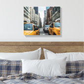 New York Yellow Taxi Cabs Canvas Afdruk (Insitu (Slaapkamer))