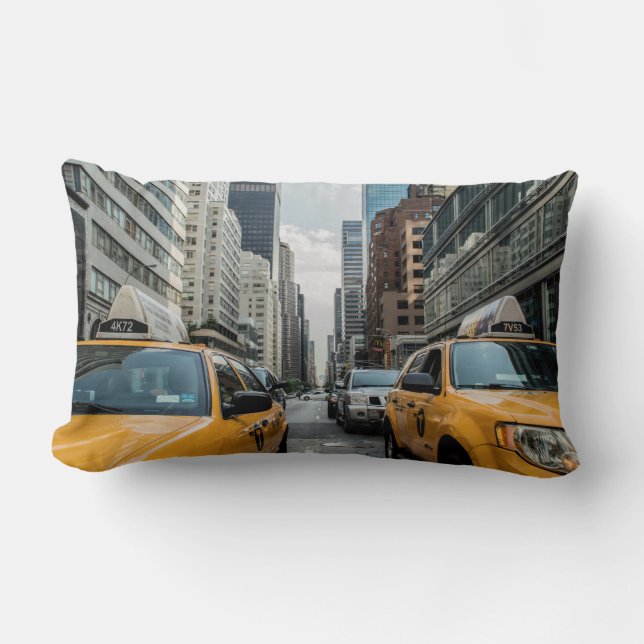 New York Yellow Taxi Cabs Kussen (Voorkant)