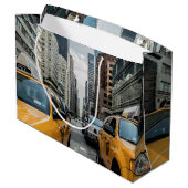 New York Yellow Taxi Cabs Large Cadeautasje (Achterkant Gekanteld)