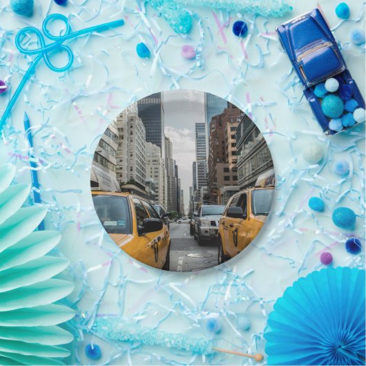 New York Yellow Taxi Cabs Papieren Bordje (Feest)