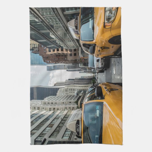 New York Yellow Taxi Cabs Theedoek (Verticaal)