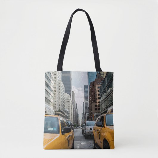 New York Yellow Taxi Cabs Tote Bag (Voorkant)