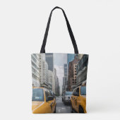 New York Yellow Taxi Cabs Tote Bag (Achterkant)