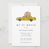 New York Yellow Taxi Moving Announements Aankondiging (Voorkant)