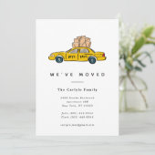 New York Yellow Taxi Moving Announements Aankondiging (Staand voorkant)