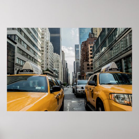 New York Yellow Taxi Poster (Voorkant)