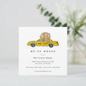 New York Yellow Taxi Square Moving Announements Aankondiging (Staand voorkant)