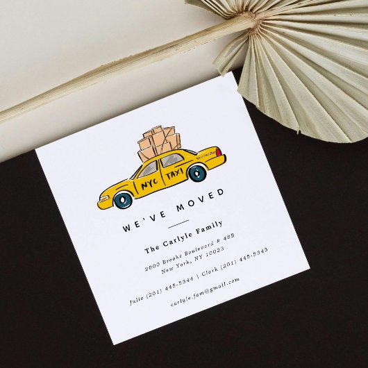 New York Yellow Taxi Square Moving Announements Aankondiging