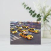 New York Yellow Taxi's Briefkaart (Staand voorkant)