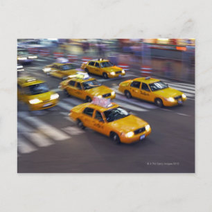 New York Yellow Taxi's Briefkaart