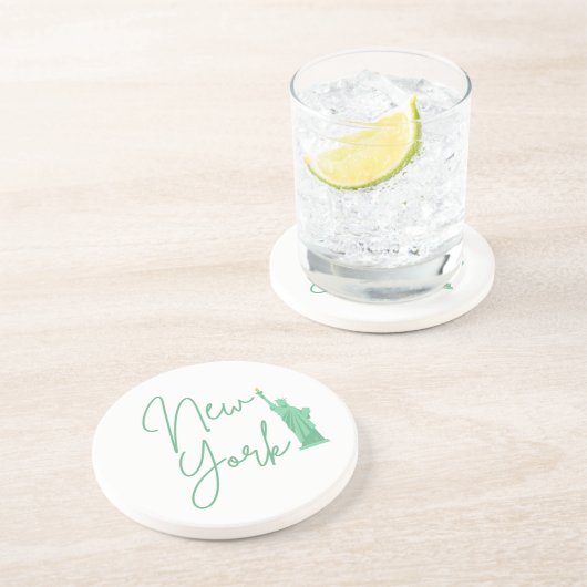 NEW YORK ZANDSTEEN ONDERZETTER (Zijkant)