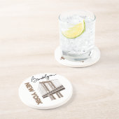 NEW YORK ZANDSTEEN ONDERZETTER (Zijkant)