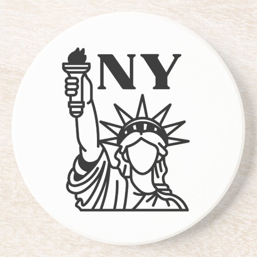 NEW YORK ZANDSTEEN ONDERZETTER (Voorkant)