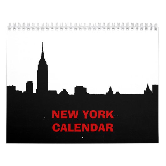 New York (Zwart & Wit) Kalender (Hoes)