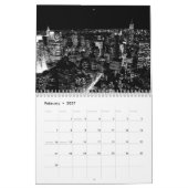 New York (Zwart & Wit) Kalender (Feb 2027)