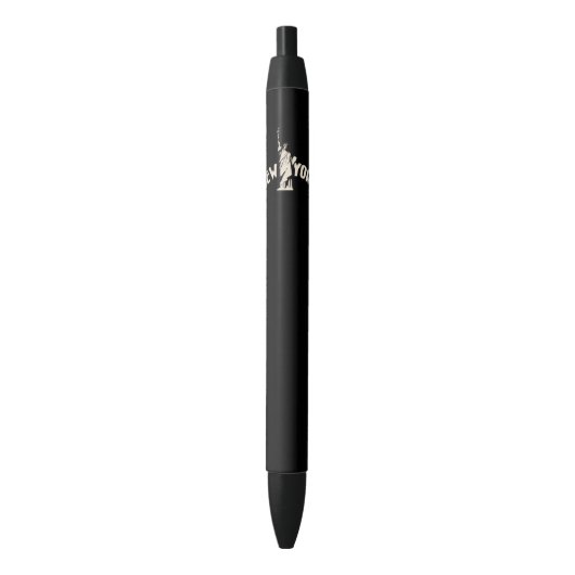 New York Zwarte Inkt Pen (Voorkant Verticaal)