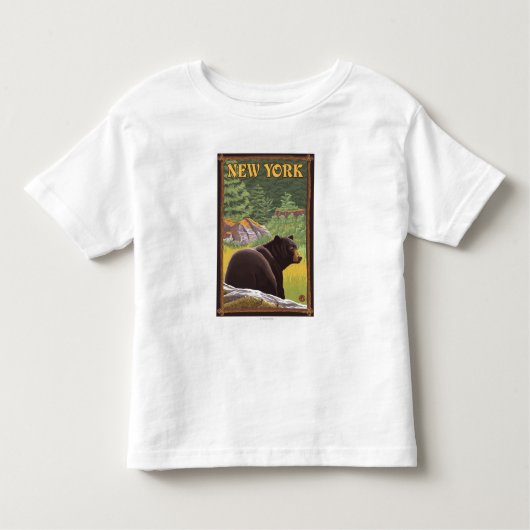 New YorkBlack Beer in Forest Kinder Shirts (Voorkant)