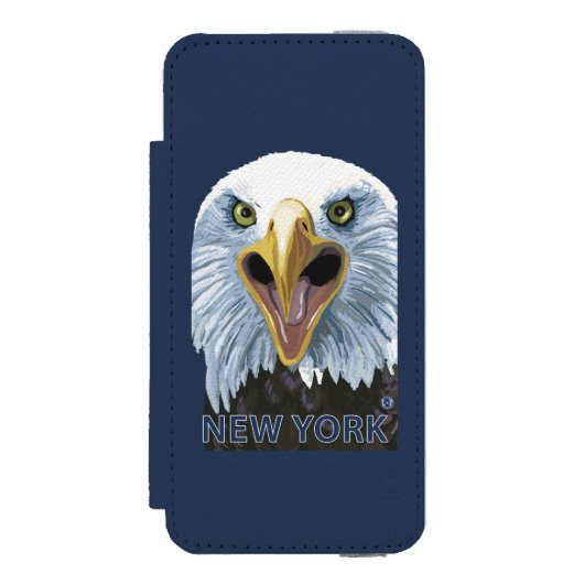 New YorkEagle Up Close Incipio iPhone Portemonnee Hoesje (Voorkant Agenda)