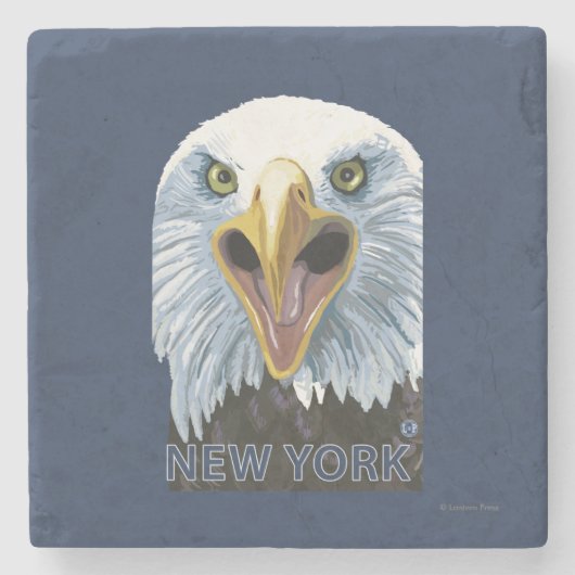 New YorkEagle Up Close Stenen Onderzetter (Voorkant)