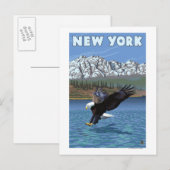 New YorkEagle Vist Briefkaart (Voorkant / Achterkant)