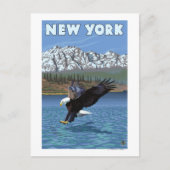 New YorkEagle Vist Briefkaart (Voorkant)
