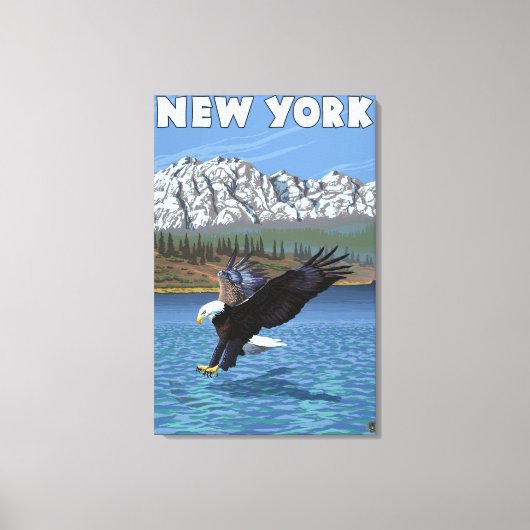 New YorkEagle Vist Canvas Afdruk (Voorkant)