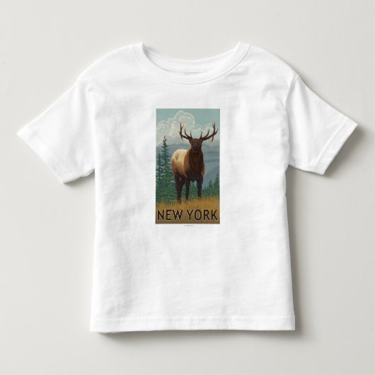 New YorkElk Scene Kinder Shirts (Voorkant)