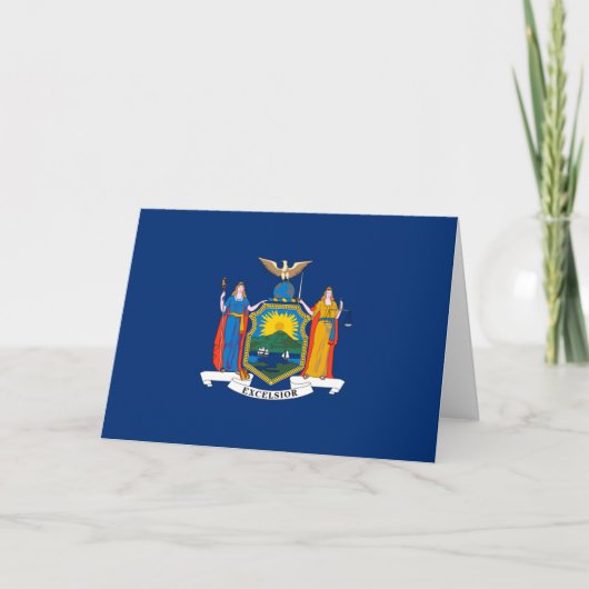 New Yorker Flag, Flag of New York Kaart (Voorkant)