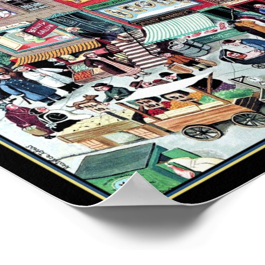 New Yorker Hoesje van het dagelijks leven in New Y Poster (Hoek)