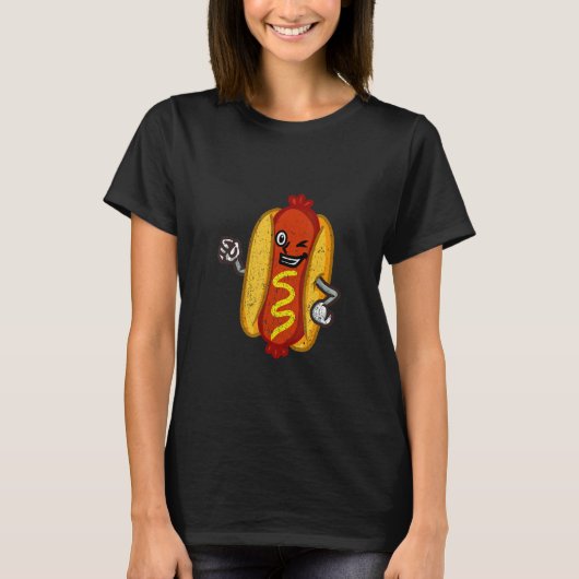 New Yorker Hot Dog Foodie T-shirt (Voorkant)