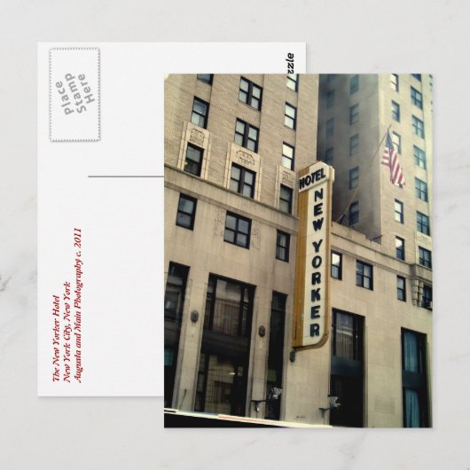 New Yorker Hotel Briefkaart (Voorkant / Achterkant)
